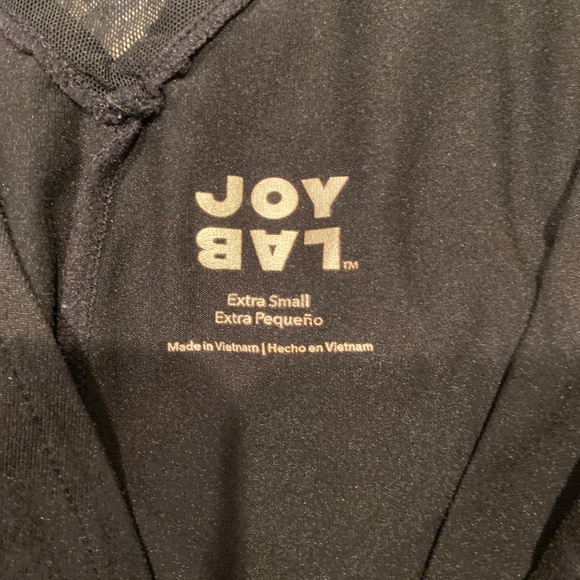 JoyLab Black V-Neck Active Tank Top – XS – Poly/Spandex/Nylon Blend - Picture 8 of 8